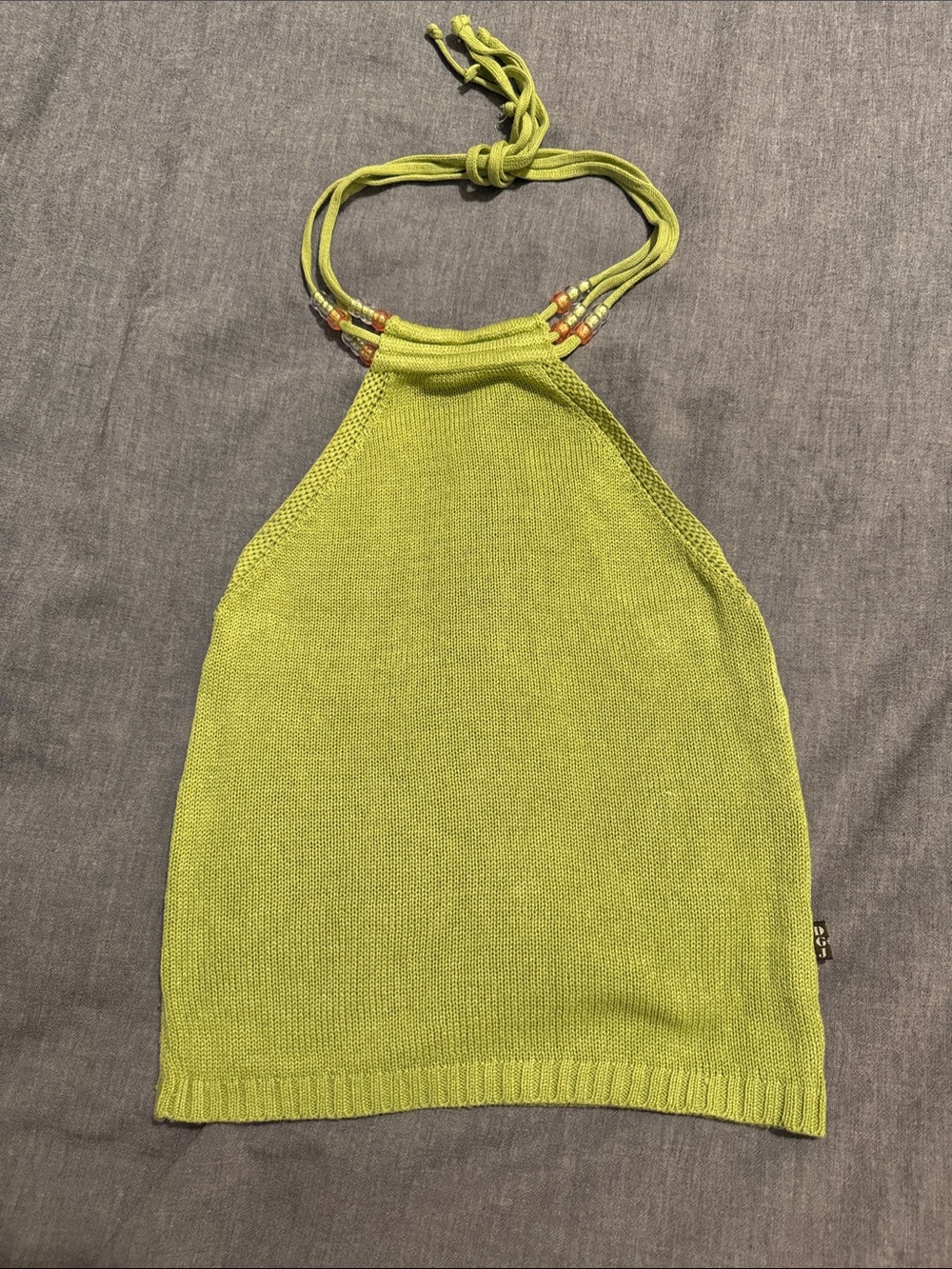 Chartreuse Halter Top